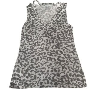 Red Haute Gray Animal Print Tank Top Size XS
